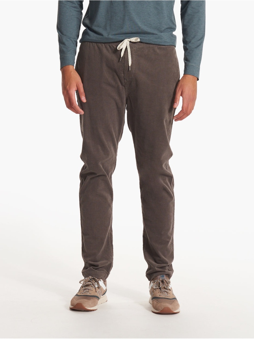 Vuori Optimist Corduroy Pants Walnut Brown Drawcord Men's Size Large V440 L